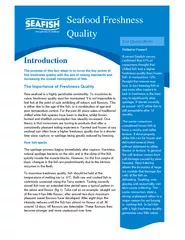 The purpose of this fact sheet is to cover the key points of fish fres