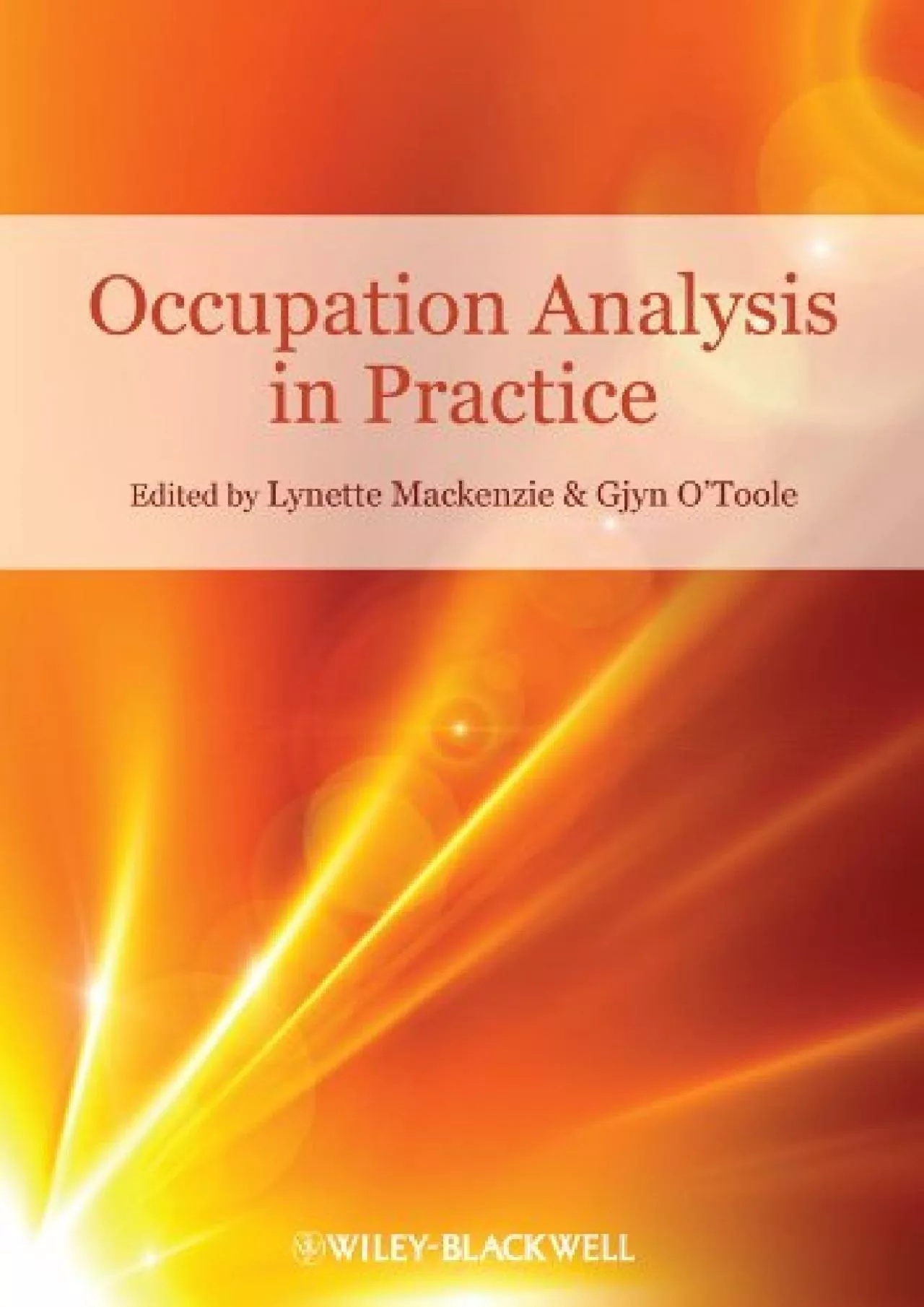 (READ)-Occupation Analysis in Practice