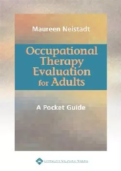 (EBOOK)-Occupational Therapy Evaluation for Adults: A Pocket Guide