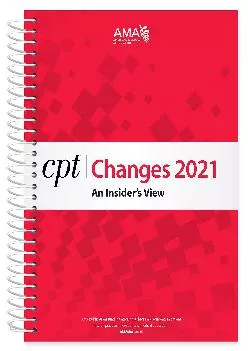 (EBOOK)-CPT Changes 2021: An Insider\'s View (CPT Changes: an Insiders View)