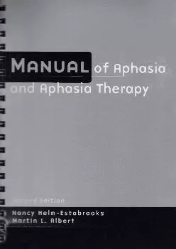 (BOOS)-Manual of Aphasia and Aphasia Therapy