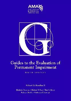 (EBOOK)-Guides to the Evaluation of Permanent Impairment, Sixth Edition
