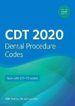 (BOOK)-CDT 2020: Dental Procedure Codes (Practical Guide)