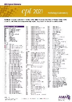 (EBOOK)-Pathology/Laboratory (CPT 2021 Express Reference Coding Card)