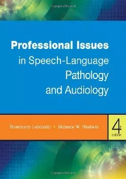 (BOOS)-Professional Issues in Speech-Language Pathology and Audiology