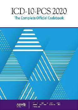 (BOOK)-ICD-10-PCS 2020: The Complete Official Codebook