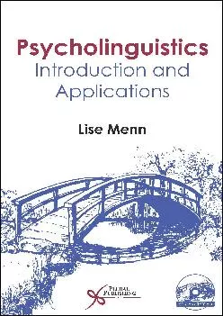 (DOWNLOAD)-Psycholinguistics: Introduction and Applications
