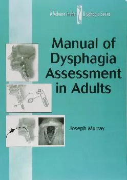 (BOOK)-Manual of Dysphagia Assessment in Adults (Dysphagia Series)