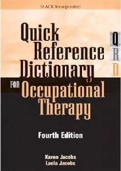 (BOOS)-Quick Reference Dictionary for Occupational Therapy