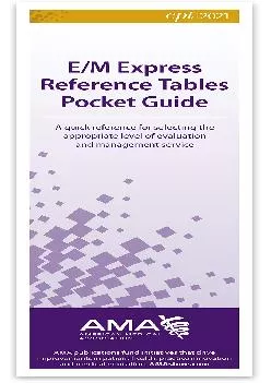 (READ)-E/M Express Reference Tables Pocket Guide 2021 (Single)