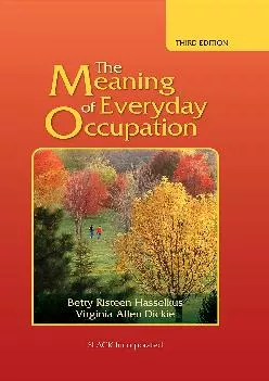 (READ)-The Meaning of Everyday Occupation