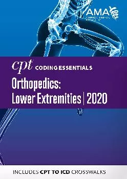 (READ)-CPT Coding Essentials for Orthopedics: Lower Extremities 2020