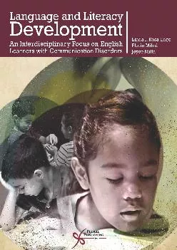 (DOWNLOAD)-Language and Literacy Development: An Interdisciplinary Focus on English Learners with Communication Disorders