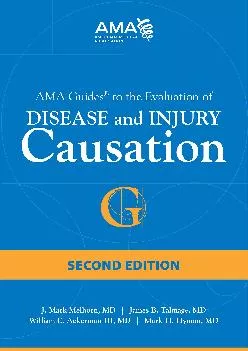 (READ)-AMA Guides to the Evaluation of Disease and Injury Causation