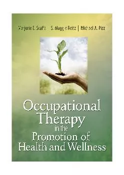 (BOOS)-Occupational Therapy in the Promotion of Health and Wellness