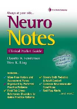 (DOWNLOAD)-Neuro Notes: Clinical Pocket Guide