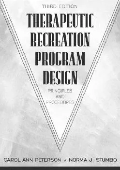 (BOOK)-Therapeutic Recreation Program Design: Principles and Procedures (3rd Edition)