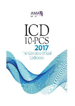 (READ)-2017 ICD-10-PCS: The Complete Official Codebook