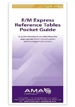 (READ)-CPT 2022 E/M Express Reference Tables Pocket Guide
