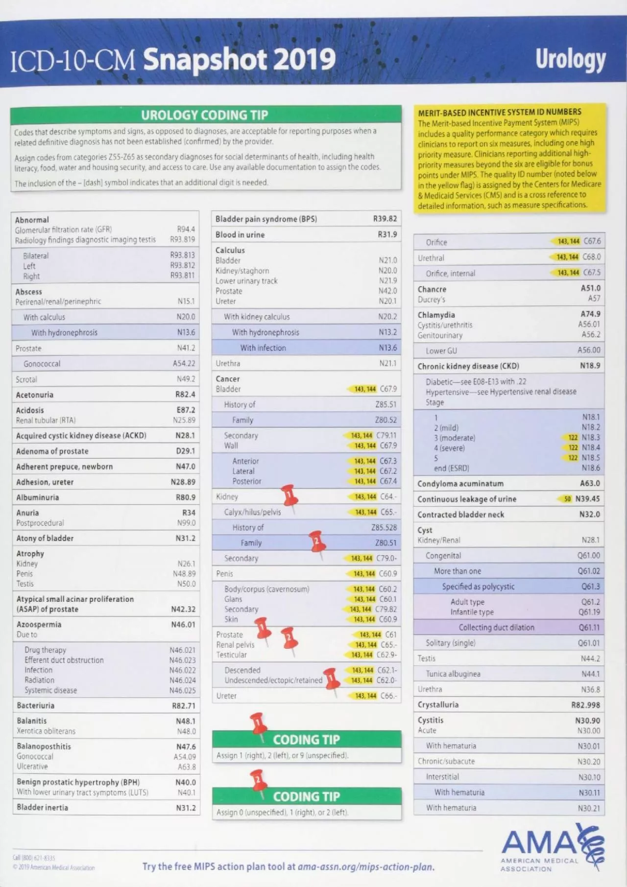 PDF-(BOOK)-ICD-10-CM 2019 Snapshot Coding Card: Urology