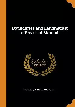 (DOWNLOAD)-Boundaries and Landmarks A Practical Manual