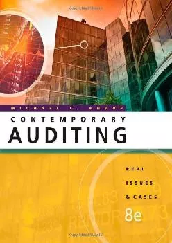 (DOWNLOAD)-Contemporary Auditing: Real Issues and Cases