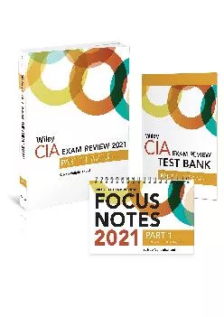 (BOOS)-Wiley CIA Exam Review 2021 + Test Bank + Focus Notes: Part 1, Essentials of Internal Auditing Set (Wiley CIA Exam Review, 1)