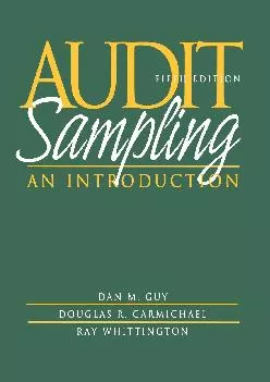 (BOOK)-Audit Sampling: An Introduction to Statistical Sampling in Auditing