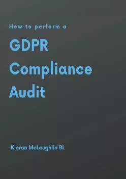 (DOWNLOAD)-How to perform a GDPR Compliance Audit