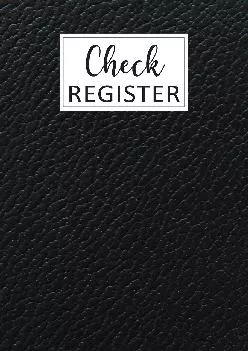 (BOOS)-Check Register: Simple Check Register Checkbook Registers Check and Debit Card Register 6 Column Payment Record Personal C...