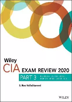 (EBOOK)-Wiley CIA Exam Review 2020, Part 3: Business Knowledge for Internal Auditing