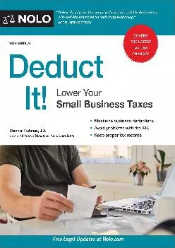 (BOOK)-Deduct It!: Lower Your Small Business Taxes