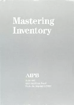 (BOOK)-Mastering Inventory (Professional Bookkeeping Certification)