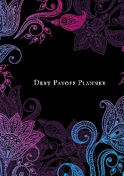 (READ)-Debt payoff planner: Paying off debts Logbook |Personal/ Business Monthly Budget