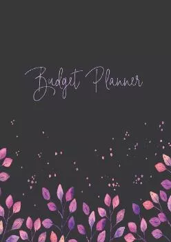 (BOOS)-Budget Planner: Weekly and Monthly Financial Organizer | Savings - Bills - Debt Trackers | Modern Grey & Purple Watercolor...