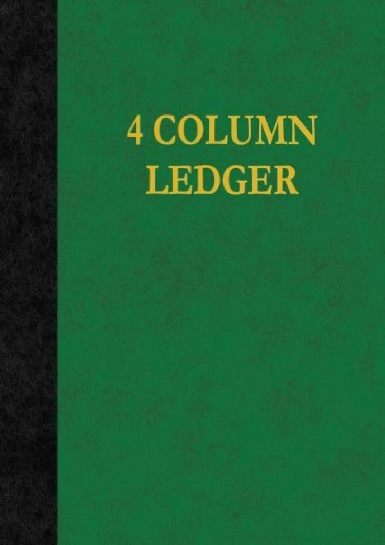 (READ)-4 Column Ledger: 100 Pages
