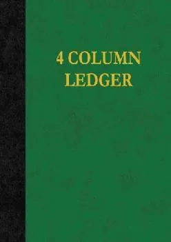 (READ)-4 Column Ledger: 100 Pages