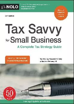 (BOOK)-Tax Savvy for Small Business: A Complete Tax Strategy Guide