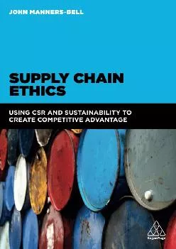 (BOOK)-Supply Chain Ethics: Using CSR and Sustainability to Create Competitive Advantage