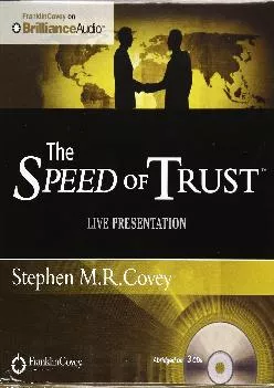 (EBOOK)-The Speed of Trust - Live Performance