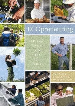 (READ)-Ecopreneuring: Putting Purpose and the Planet Before Profits