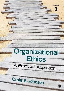 (BOOS)-Organizational Ethics: A Practical Approach