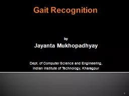 Gait Recognition by Jayanta