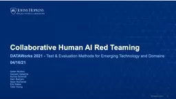 5 April 2021 1 Collaborative Human AI Red Teaming