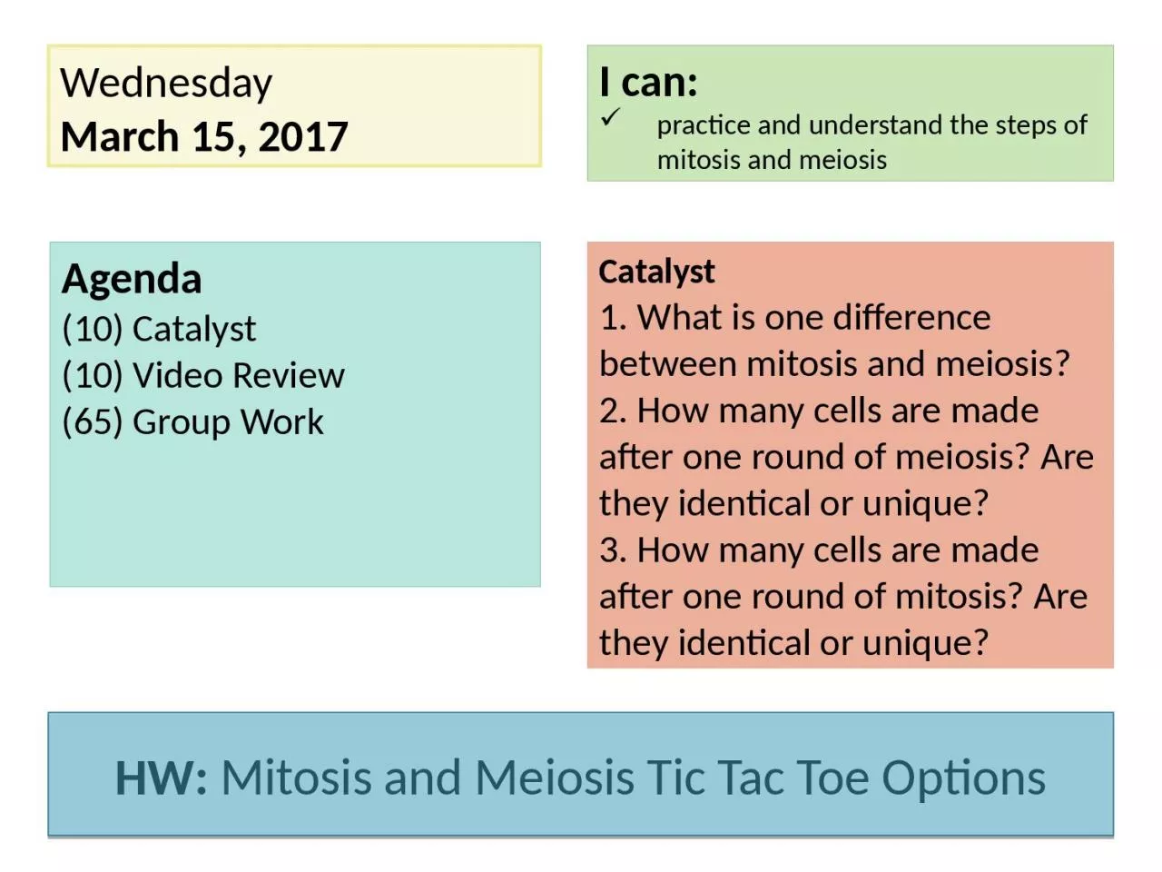 PPT-Tuesday March 14, 2017 Agenda