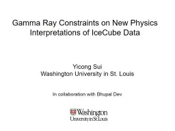 Gamma Ray Constraints on New Physics Interpretations of IceCube Data