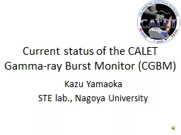 Current status of the  CALET