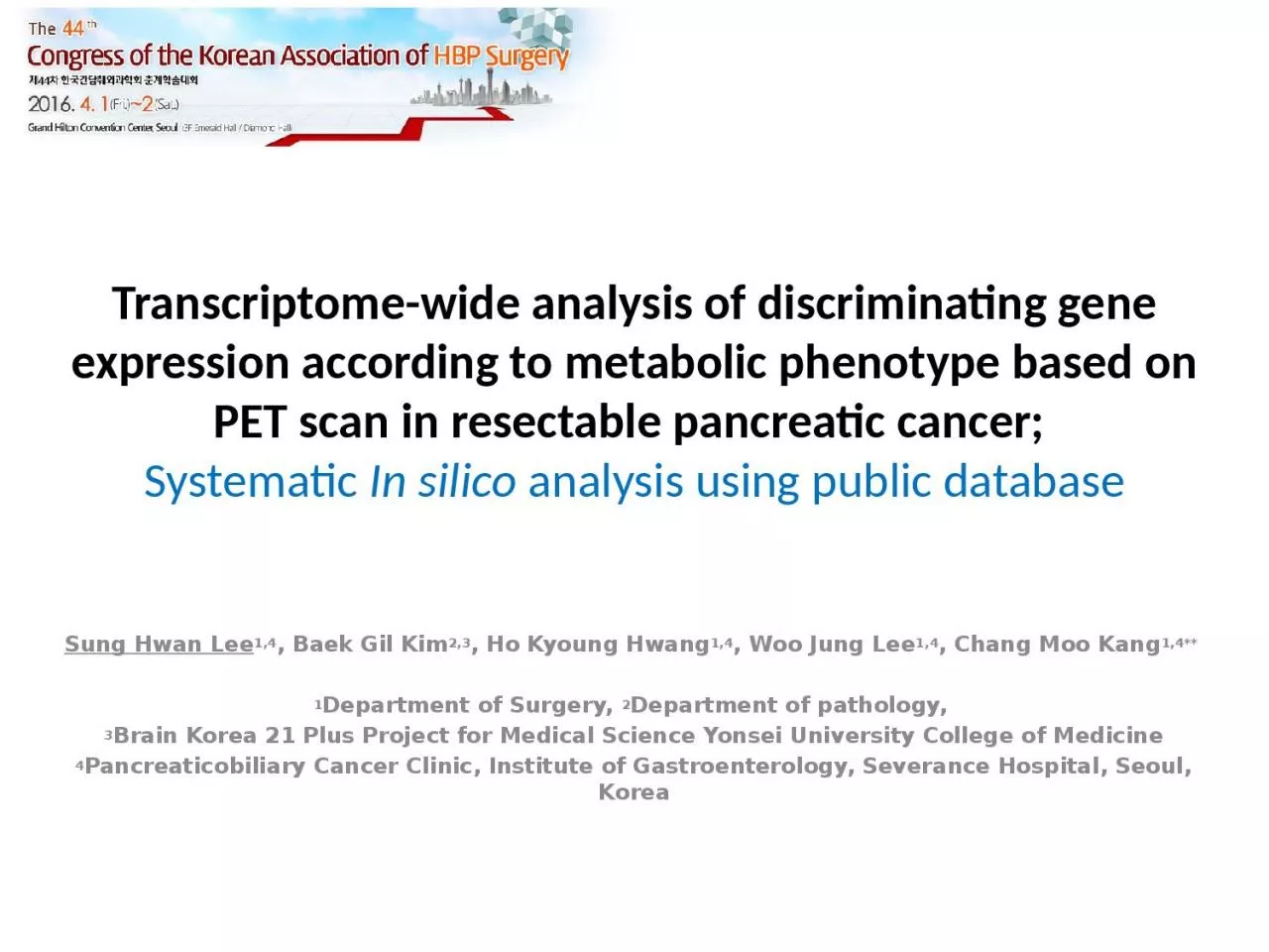 Transcriptome-wide analysis of discriminating gene expression according to metabolic phenotype
