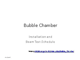 Bubble Chamber Installation and