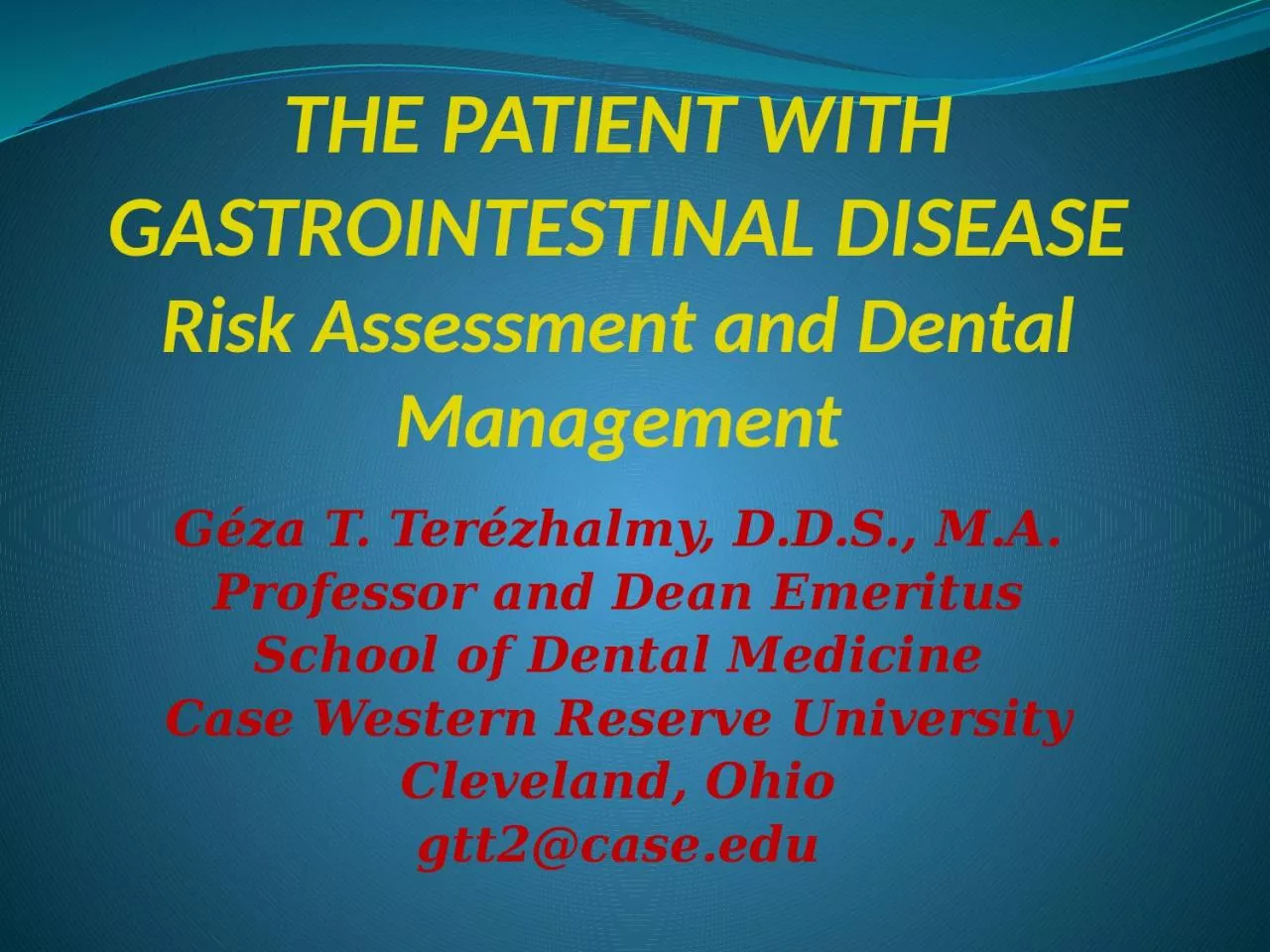 PPT-THE PATIENT WITH GASTROINTESTINAL DISEASE